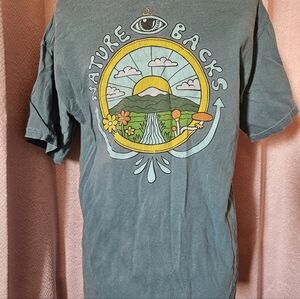 Nature Backs Graphic Tee - Teal